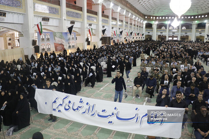 مراسم بزرگداشت شهدای اقتدار ایران در تبریز