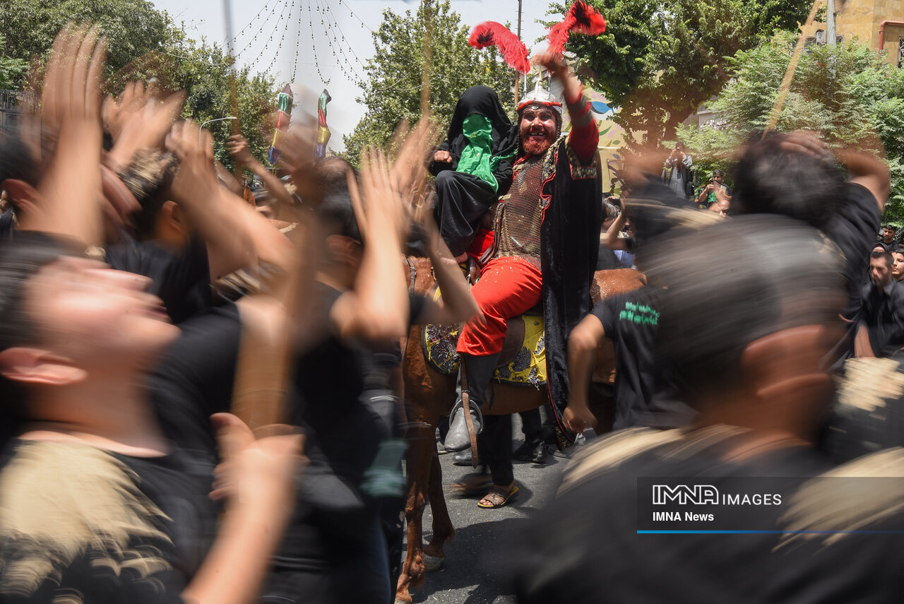 کاروان نمادین طایفه بنی اسد در تهران
