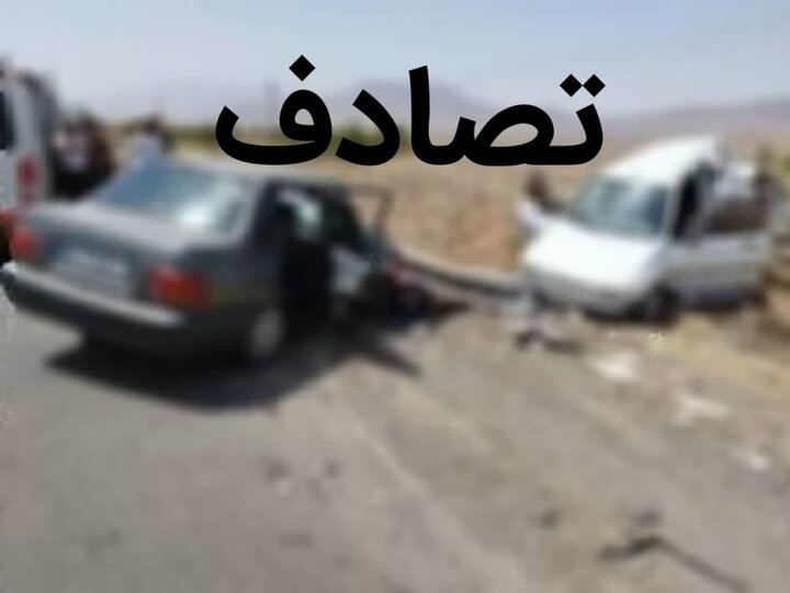 مصدومیت ۸ نفر در تصادف ۲ خودروی پراید در قزوین