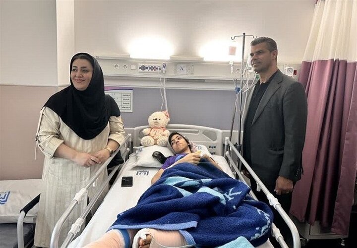 عیادت ساعی از تکواندوکاری که در حملات رژیم صهیونی مجروح شد