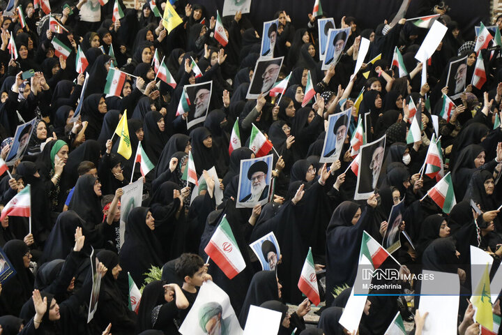 اجتماع عظیم زینبیون در تبریزون در تبریز