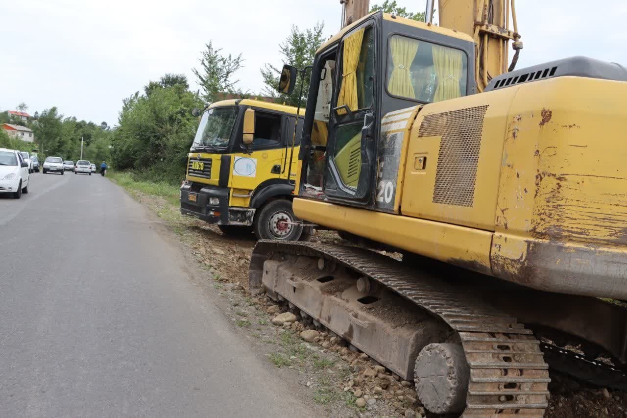 آغاز عملیات اجرایی فاز نخست تعریض محور اطاقور-کومله لنگرود