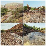 پاکسازی سرشاخه‌های رودخانه شاهرود