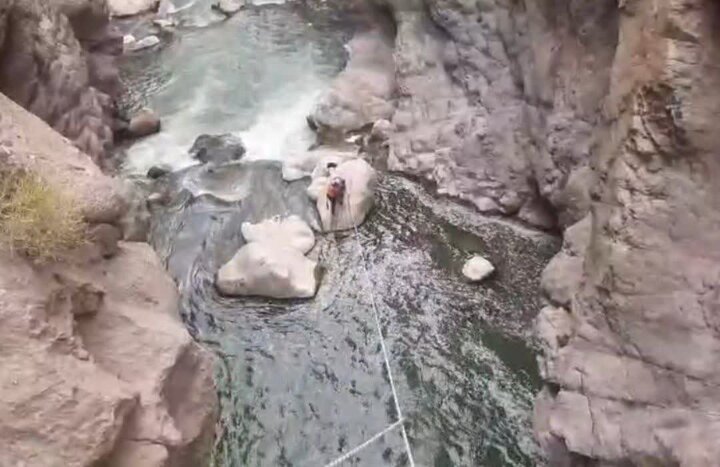 نجات زن ۳۵ ساله در رودخانه آبملخ سمیرم از غرق‌شدگی