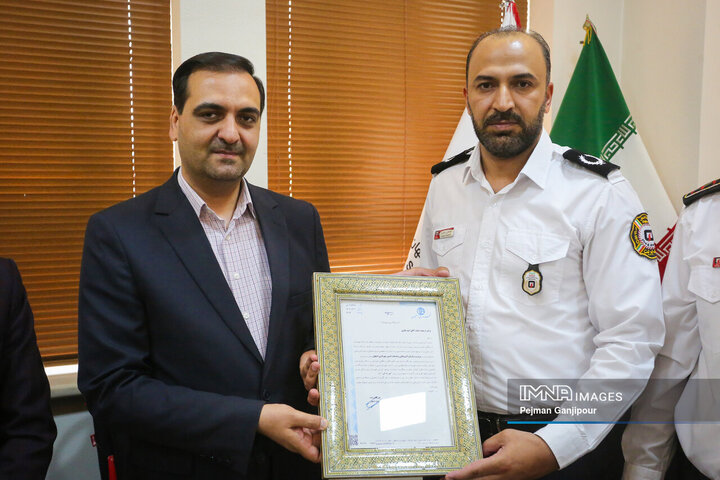 تکریم و معارفه مدیرعامل سازمان آتش‌نشانی و خدمات ایمنی شهرداری اصفهان