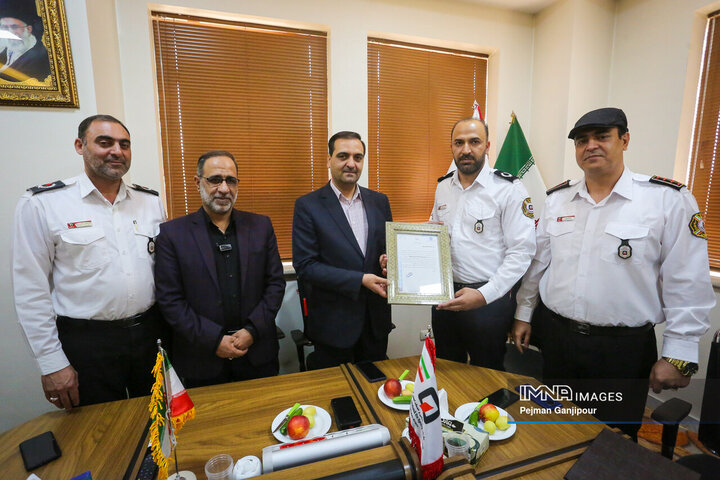 تکریم و معارفه مدیرعامل سازمان آتش‌نشانی و خدمات ایمنی شهرداری اصفهان