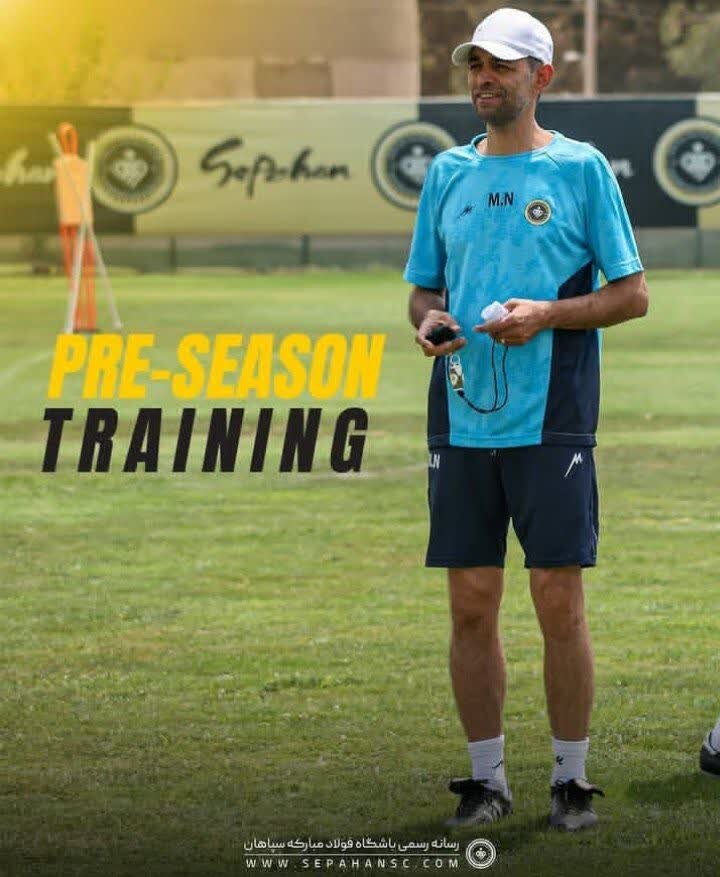 لبخند رضایت نویدکیا در باغ فردوس/ جای خالی حسینی در تمرین استقلال؟