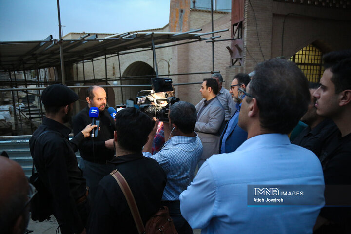 بازدید رئیس کمیسیون فرهنگی، اجتماعی و ورزشی شورای شهر اصفهان از پروژه کمرزرین