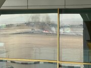 آتش‌سوزی کنترل‌شده در فرودگاه مشهد تا ساعاتی دیگر/ مردم نگران مشاهده دود نباشند