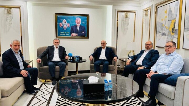 دیدار و رایزنی هیئت‌های حماس و جهاد اسلامی