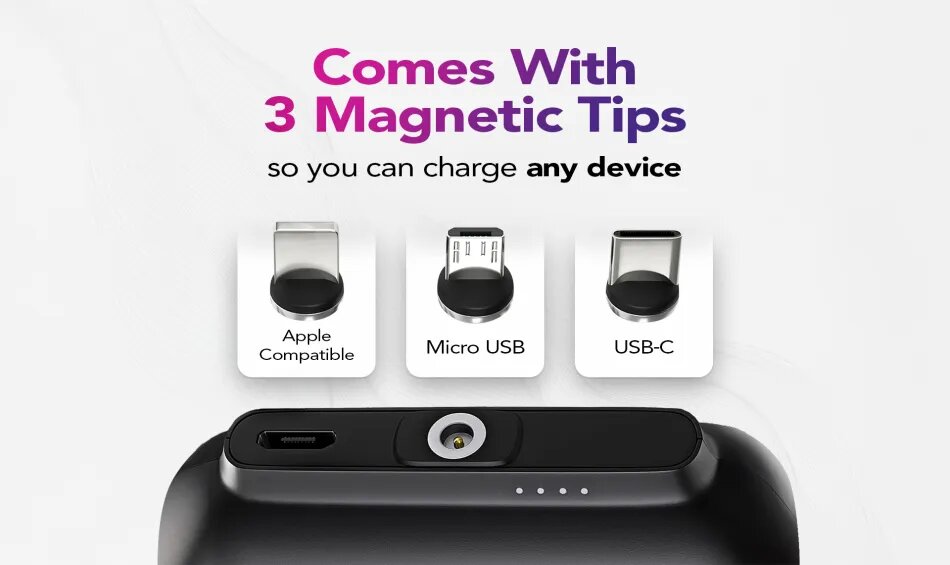پاور بانک Snap‑N‑Charge شارژر مغناطیسی بی‌سیم فوق‌سریع + قیمت و فلیم