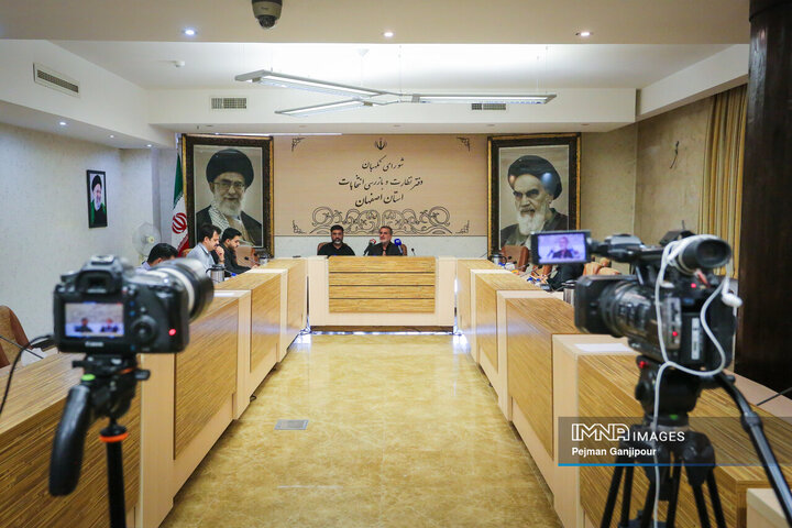 نشست خبری رئیس دفتر نظارت و بازرسی شورای نگهبان در استان اصفهان