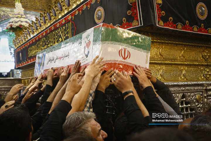 تشییع پیکر مطهر 2 شهید تجاوز رژیم صهیونیستی به کشور درقم