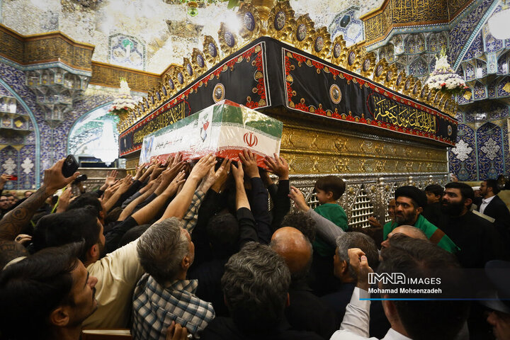 تشییع پیکر مطهر 2 شهید تجاوز رژیم صهیونیستی به کشور درقم