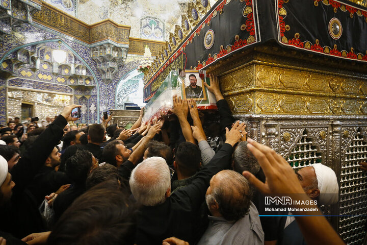 تشییع پیکر مطهر 2 شهید تجاوز رژیم صهیونیستی به کشور درقم