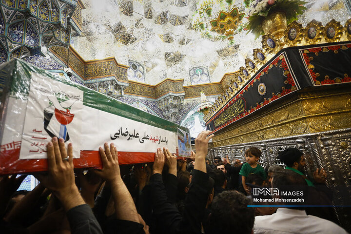 تشییع پیکر مطهر 2 شهید تجاوز رژیم صهیونیستی به کشور درقم