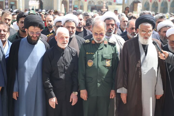 تشییع پیکر مطهر ۲ شهید تجاوز رژیم صهیونیستی در قم