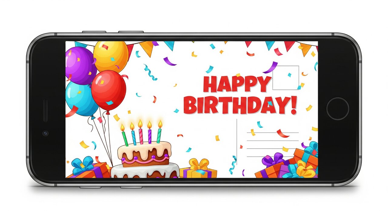 طراحی کارت تبریک دیجیتال یا متنی