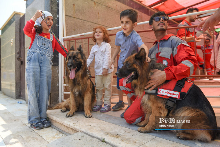 سگ‌های جست‌وجو و نجات جمعیت هلال احمر