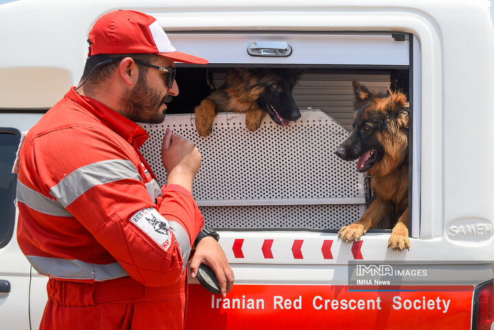 سگ‌های جست‌وجو و نجات جمعیت هلال احمر