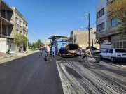 آسفالت‌ریزی معابر زنجان روزانه انجام می‌شود