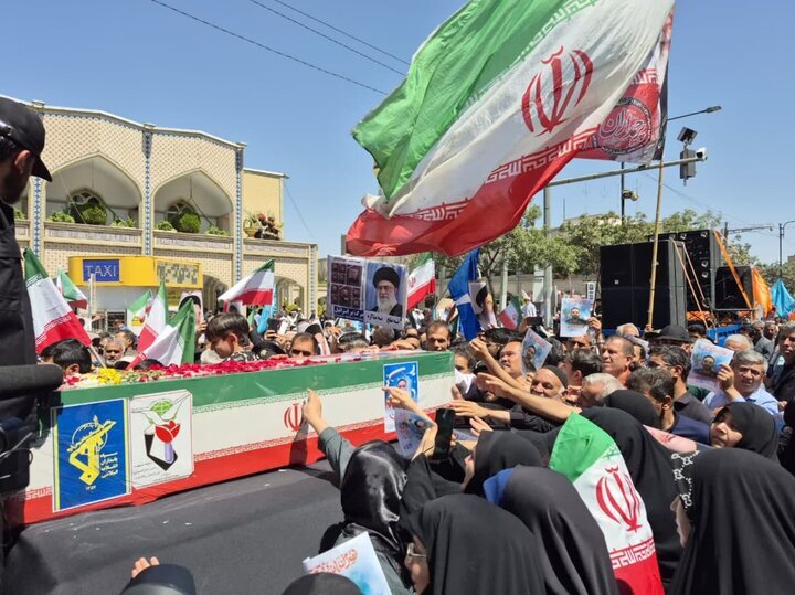 تشییع پیکر شهید «سید حسن حسینی‌نژاد» در مشهد