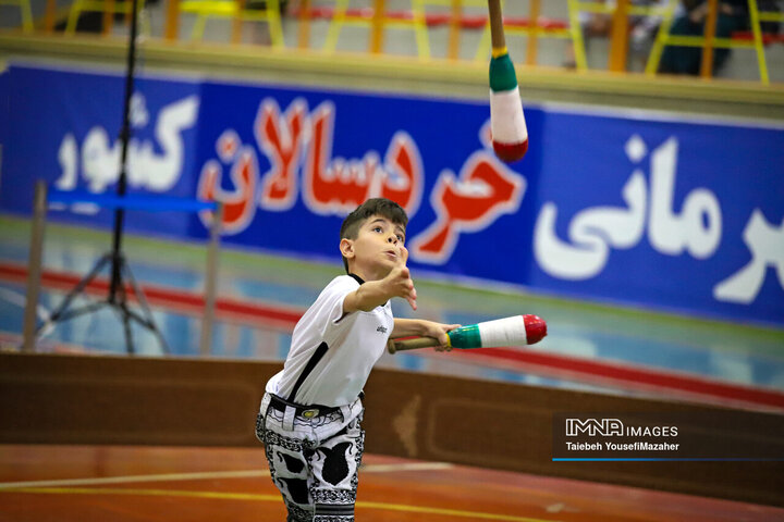 جشنواره ورزش زورخانه ای خردسالان کشور در همدان