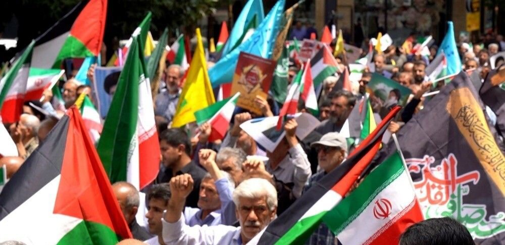 راهپیمایی جمعه خشم و نصر در دیار آریوبرزن + عکس