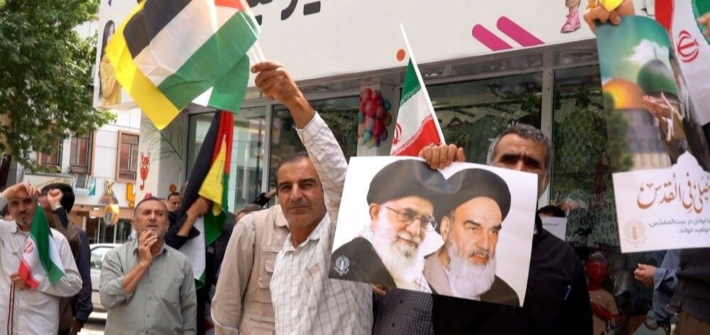 راهپیمایی جمعه خشم و نصر در دیار آریوبرزن + عکس