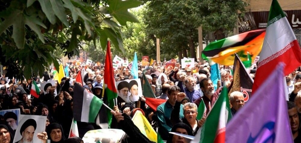 راهپیمایی جمعه خشم و نصر در دیار آریوبرزن + عکس