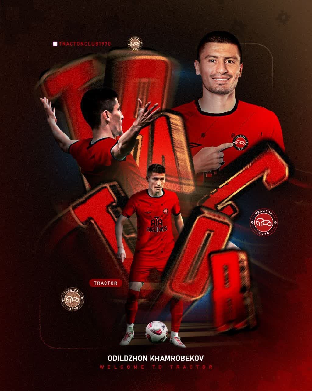 «اُدیلجان خامرُبکوف» به تراکتور پیوست + عکس