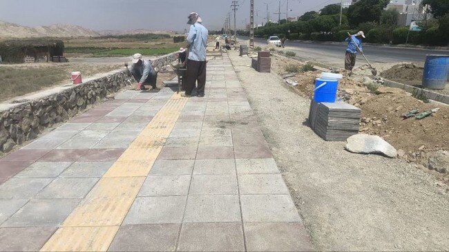 پیشرفت ۷۰ درصدی پروژه‌های پیاده‌راه‌سازی در شهر دوگنبدان