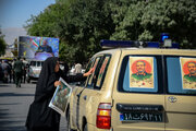 مراسم تشییع سردار شهید غلام‌حسین غیب پرور در شیراز