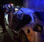 یک فوتی و ۴ مصدوم در تصادف زنجیره‌ای سه خودرو در محور هراز