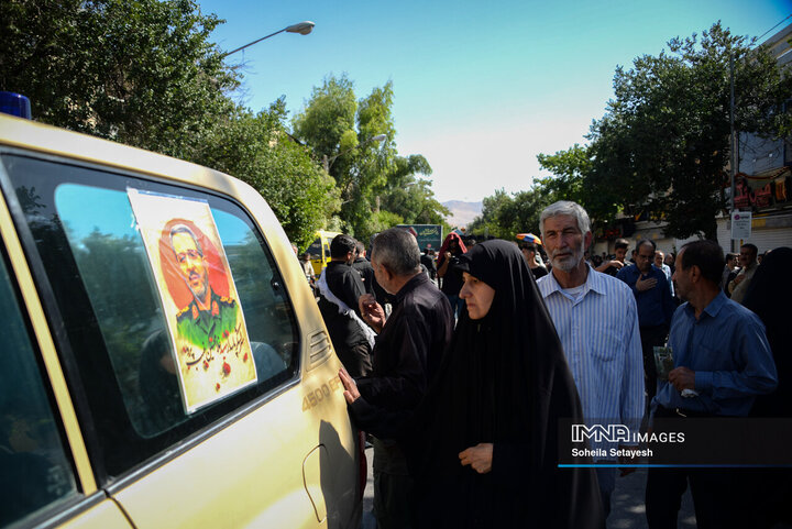 مراسم تشییع سردار شهید غلام‌حسین غیب پرور