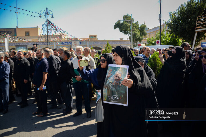 مراسم تشییع سردار شهید غلام‌حسین غیب پرور