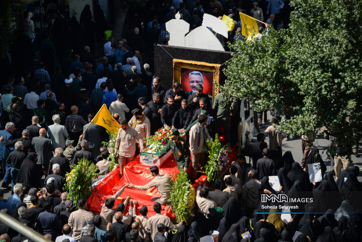 مراسم تشییع سردار شهید غلام‌حسین غیب پرور