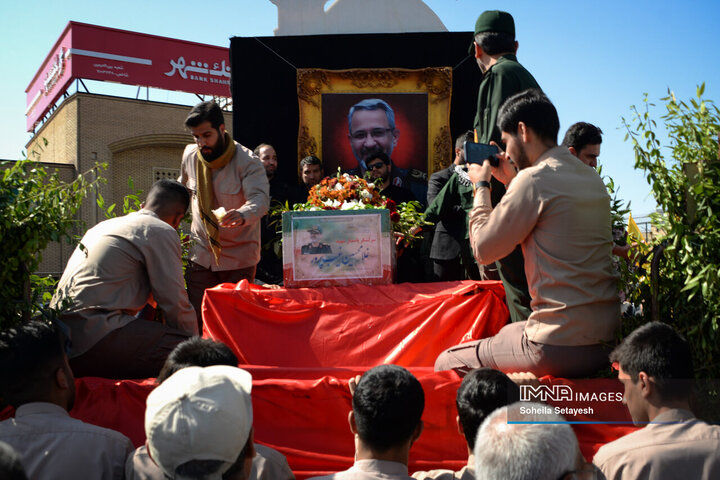 مراسم تشییع سردار شهید غلام‌حسین غیب پرور