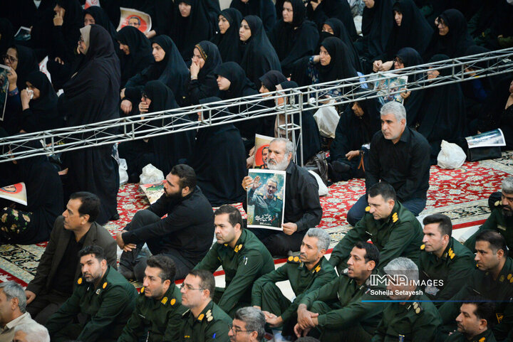 مراسم تشییع سردار شهید غلام‌حسین غیب پرور