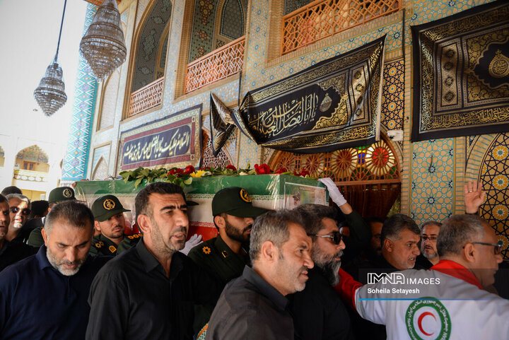 مراسم تشییع سردار شهید غلام‌حسین غیب پرور