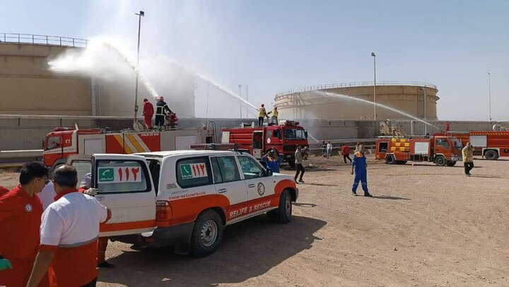 حضور ١٢٠ نیروی امدادی هلال احمر در رزمایش پدافندی امنیتی در کرمان