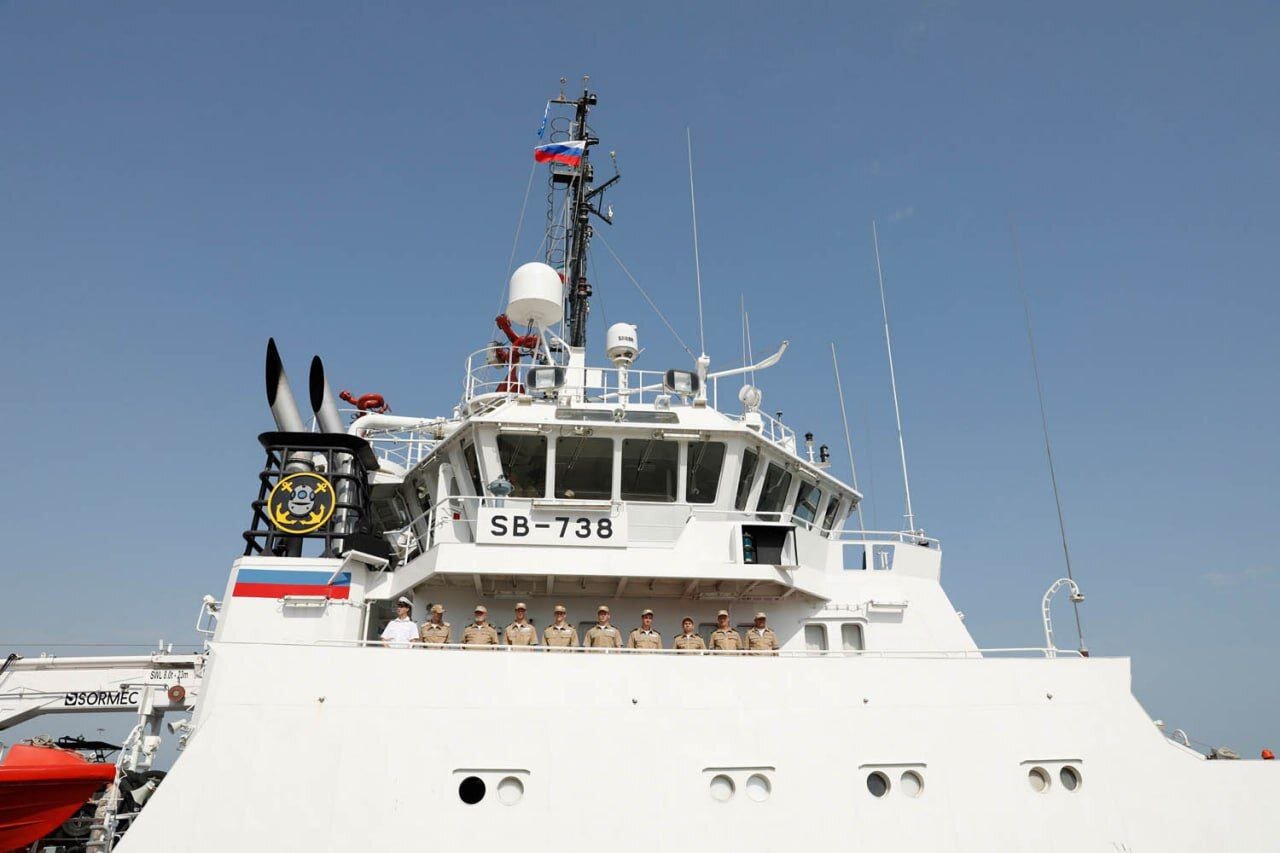 شناور نیروی دریایی روسیه وارد منطقه عمومی رزمایش خزر شد