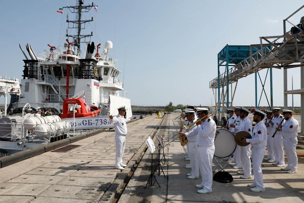 شناور نیروی دریایی روسیه وارد منطقه عمومی رزمایش خزر شد