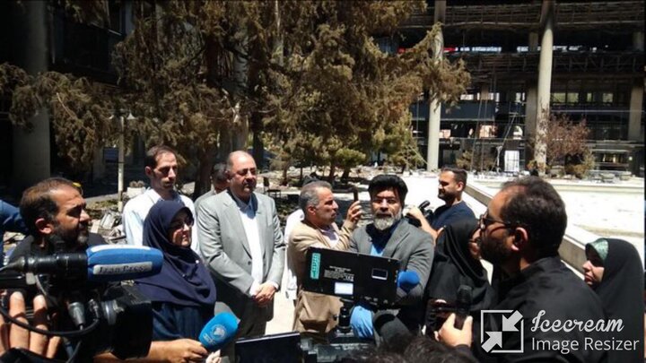 بازدید سخنگوی دولت از ساختمان شیشه‌ای صداوسیما