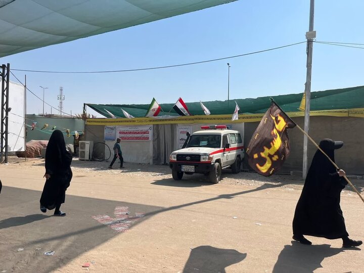 حضور هلال‌احمر مازندران در نجف برای خدمت‌رسانی به زائران اربعین حسینی