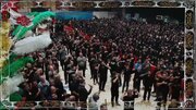 فیلم| نمایی از بزرگترین اجتماع دسته‌های عزاداری در خمینی شهر حسینیه ایران