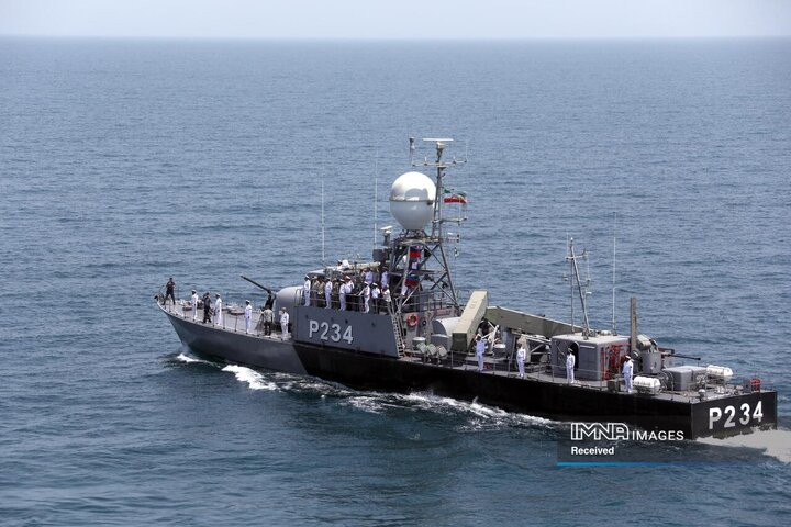 برگزاری رژه دریایی یگان‌های شناور سطحی شرکت کننده در رزمایش امداد و نجات 2025 دریایی خزر