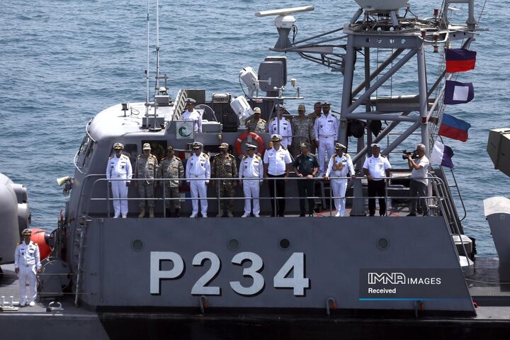 برگزاری رژه دریایی یگان‌های شناور سطحی شرکت کننده در رزمایش امداد و نجات 2025 دریایی خزر