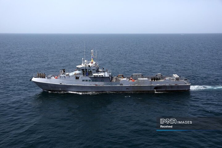 برگزاری رژه دریایی یگان‌های شناور سطحی شرکت کننده در رزمایش امداد و نجات 2025 دریایی خزر