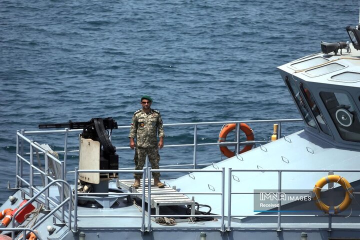 برگزاری رژه دریایی یگان‌های شناور سطحی شرکت کننده در رزمایش امداد و نجات 2025 دریایی خزر